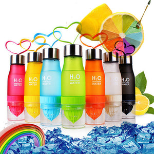 Portable fruit water bottle