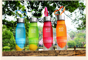 Portable fruit water bottle